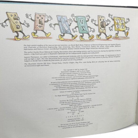 The Magic School Bus & the Electric Field Trip by Joanna Cole Hardcover 1997 - Picture 3 of 3